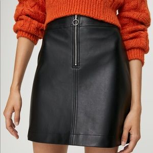 Aritzia Roxanne Vegan Leather Skirt